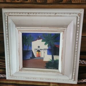 Vintage Mexico, Mission, Religious, Church, Art, Painting, Wall Art